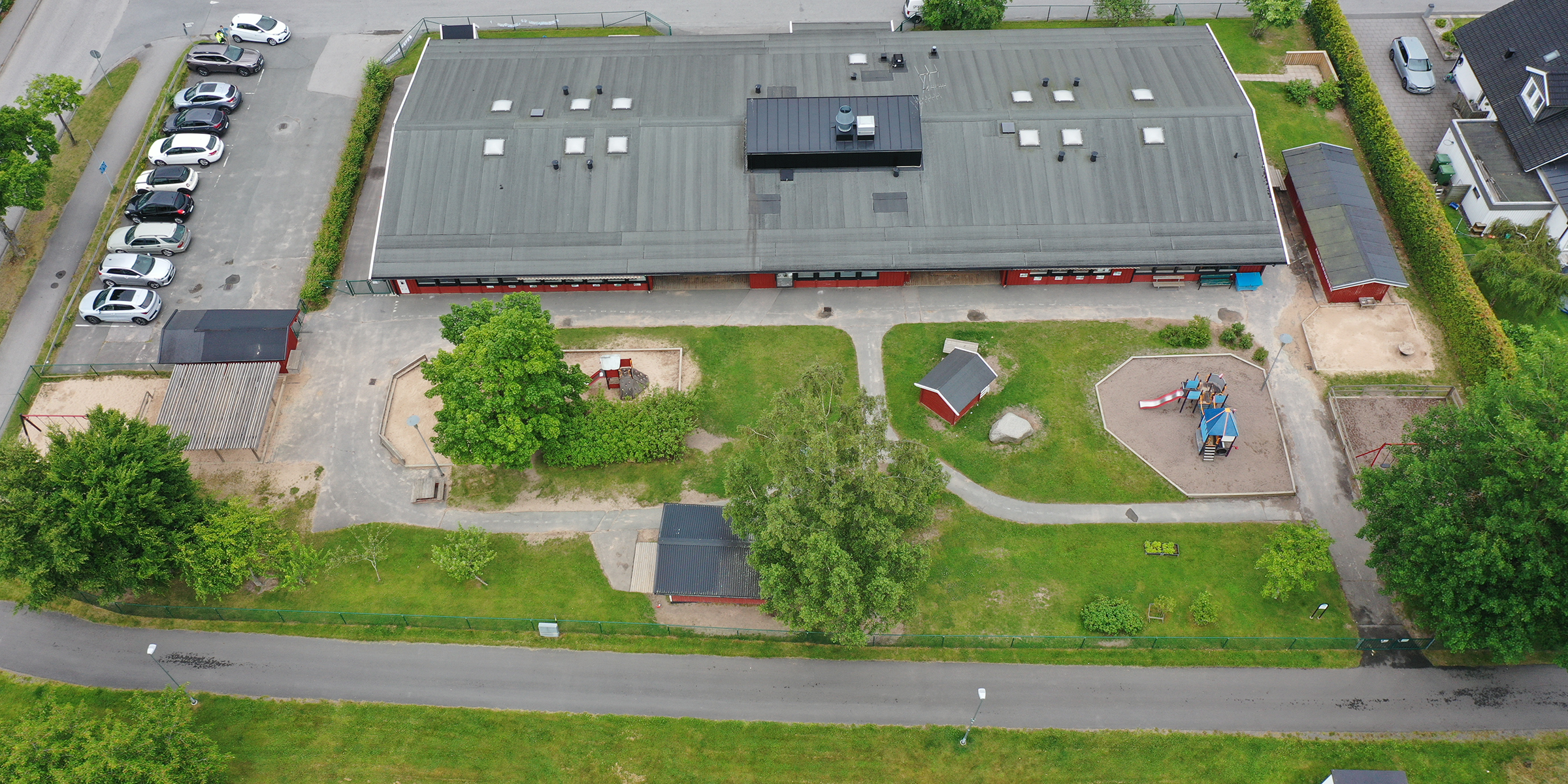 Översikt över Kärrs förskola.
