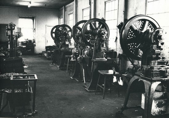 Interiör från Aledals nyckelfabrik.