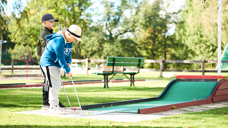 Minigolf.