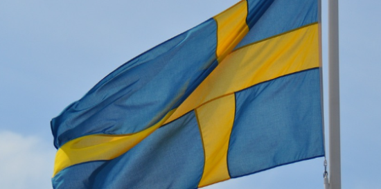 Den svenska flaggan.