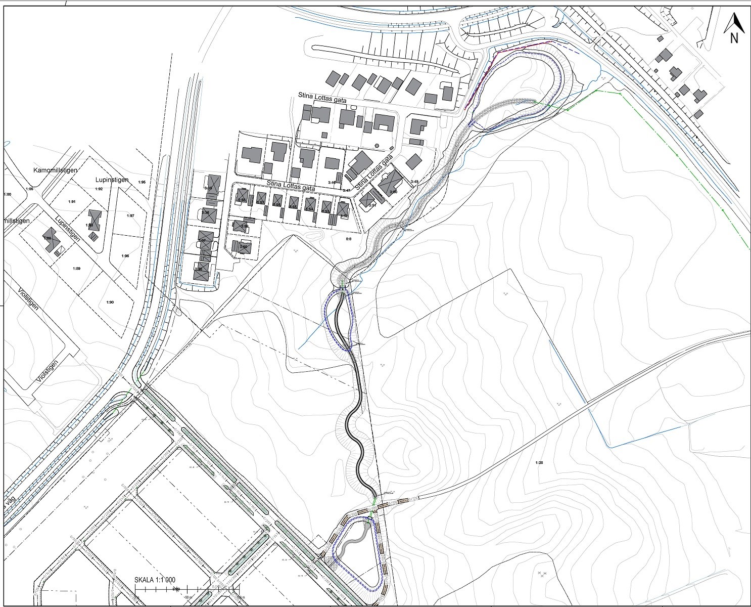 Karta över dammarna