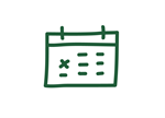 kalender, illustration.